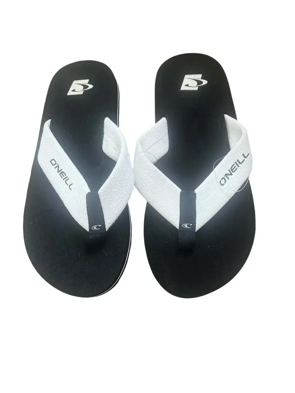O'Neil Unisex Phluff Daddy Flip Flop Sandals Black/White Size: 8 Men / 9.5/10 Wo